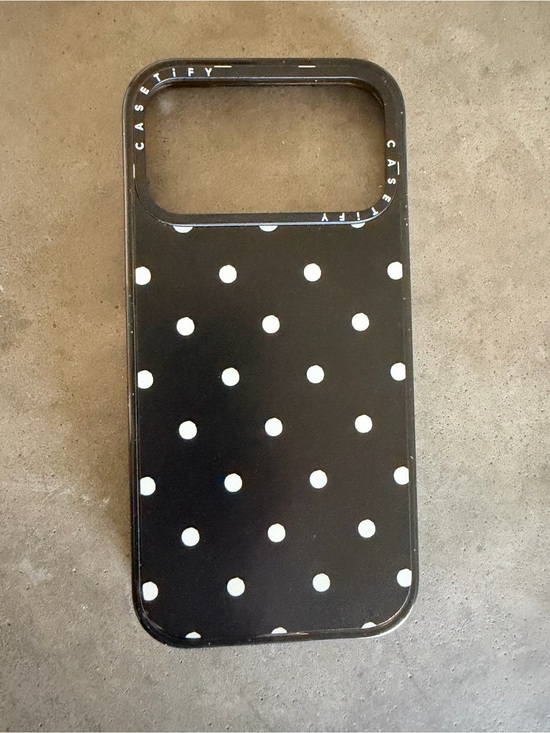 Casetify Accessories - Casetify Black & White Polka Dot Phone Case